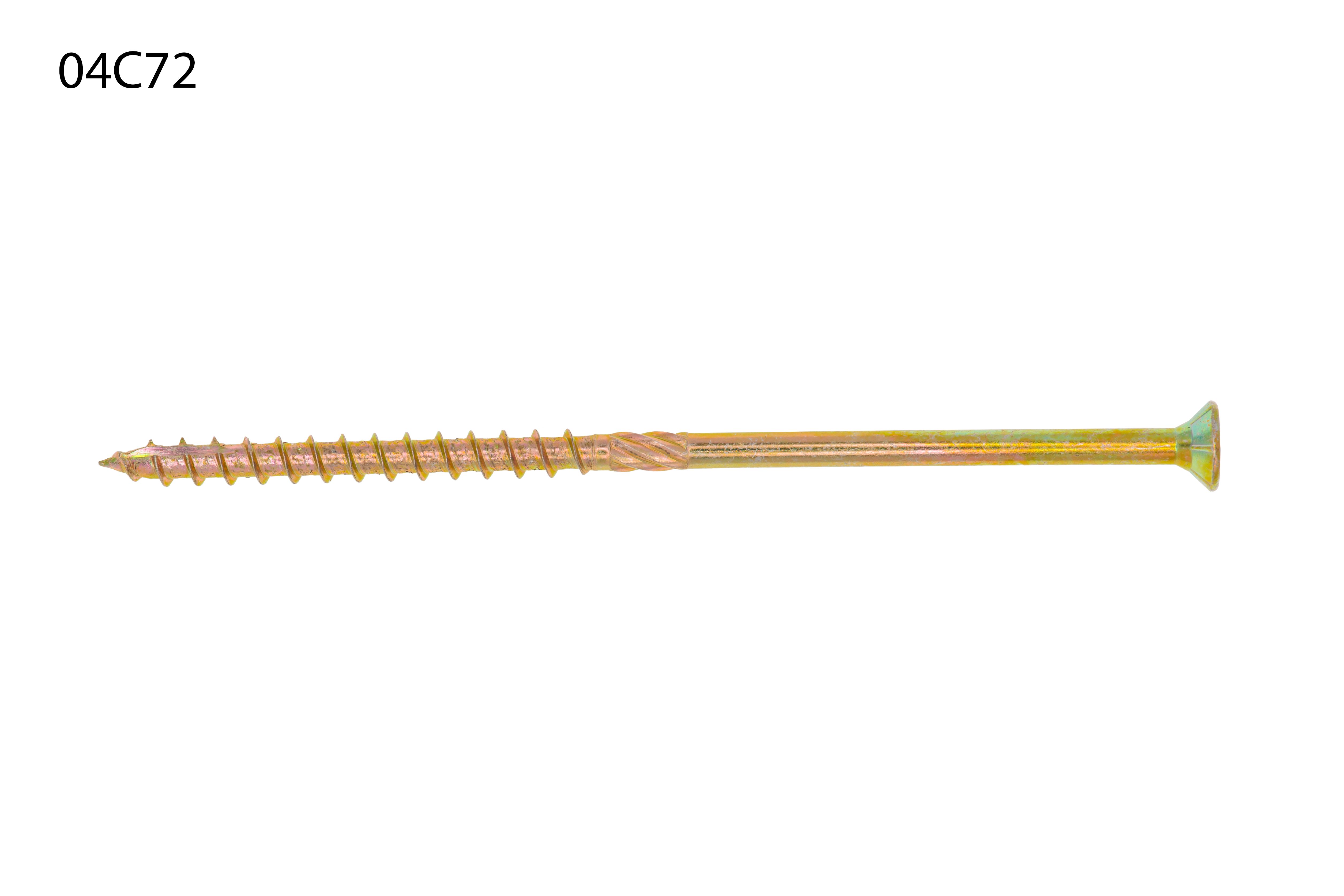 TORNILLO LOTU ROSCA MADERA CABEZA PLANA TORX PUNTA FRESADA BICROMATADO